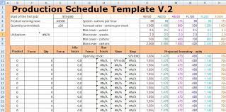 If You Want To Ensure Continuous Flow In Manufacturing Process Get Help Through Using Productio Excel Spreadsheets Templates Master Schedule Schedule Template