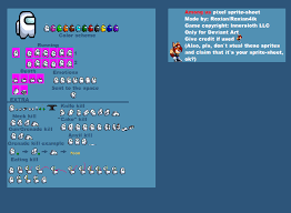 Among Us Sprite Sheet By Roxian4ik On Deviantart