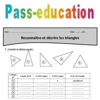 Les triangles (cm1/cm2) la symétrie/axes de symétrie d'une figure (cm1/cm2) la . Reconnaitre Et Decrire Les Triangles Cm1 Exercices A Imprimer