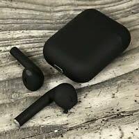 Black Apple Air Pods New Black Airpods Style Bluetooth 5 0 Earbuds Wireless Headphones Charging Case Ebay Wireless Headphones Apple Iphone Accessories Bluetooth Earbuds Wireless