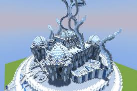 Cool Ice Castle Minecraft Projects Minecraft Creations Minecraft Blueprints Because of this the main room is very tall, giving me plenty space for torches on chandeliers. cool ice castle minecraft projects