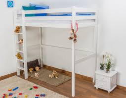 Hochbett mit rutsche im angebot große auswahl an schönen spielbetten für kinder kauf auf raten & rechnung möglich. Kinderbett Hochbett Kiefer Massiv Vollholz Weiss Lackiert 120 Abmessung 90 X 200 Cm Hochbetten Kinder Jugend