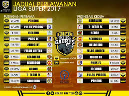 Jadual liga super malaysia 2018 liga malaysia bukanlah sehebat liga eropah, namun tetap memiliki peminat setia mereka jika kedai makan 'regular customer'. Jadual Perlawanan Liga Super 2017 Pasukan Perak