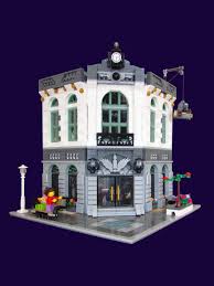 Lego Moc Custom Brick Bank Chamfered Corner Custom Bricks Lego Architecture Modular Building