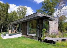 The Mobile Home In The Meadow Is A Modern And Functional Home Which Perfectly Blends With The Surrounding Luxury Mobile Homes Architecture Modern Mobile Homes