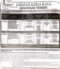 Laman utama perkhidmatantawaran tenderiklan tender. Kenyataan Tender Jabatan Kerja Raya Negeri Perak Facebook