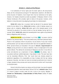 Constitution (text) (article 1, section 9) along with the conditions under which it might be suspended. Article 5 Federal Constitution Malaysia Liberty Of A Peson