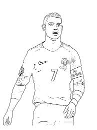 coloring page cristiano ronaldo