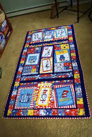 Cat In The Hat Quilt My Very Own Design And It S Two Sided Panel Quilts Childrens Quilts Baby Boy Quilt Patterns