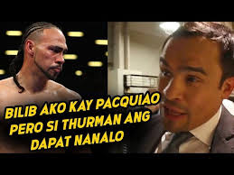 Juan Manuel Marquez TALO daw dapat si PACQUIAO kay THURMAN?