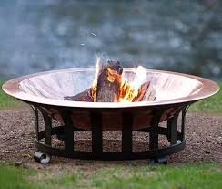 Premium 40 Copper Fire Pit At Menards Fire Pit Decor Fire Pit Accessories Copper Fire Pit