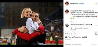 Gollini ha cominciato il suo campionato così: Pierluigi Gollini E Giulia Provvedi L Annuncio Su Instagram Del Portiere La Mia Felicita