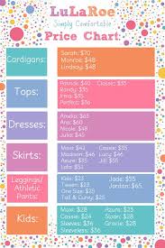 Price List For Lularoe By Kingdomoffireart On Etsy Lularoe