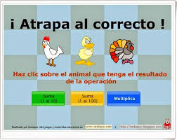 Primero de primaria por carm. Juegos Educativos De Matematicas Online Atrapa Al Correcto Juego De Calculo Mental De Primaria