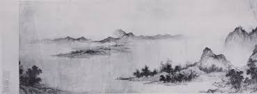 Artwork Japanese Art Black And White It Is From The Early Painting Of Japan Closely Modelled On Chinese Chinese Landscape Painting Landscape Paintings Chinese Landscape