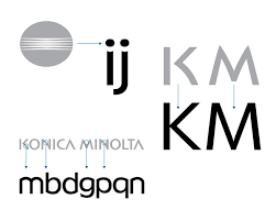 Printer / scanner | konica minolta. Konica Minolta Font Build And Branding On Behance
