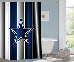 Storage & organization clothing storage carts & shelving underbed storage & caddies storage containers hangers & hooks decor lamps & lighting curtains & window wall decor & frames rugs decorative accessories. Dallas Cowboys Nfl Football 110 Shower Curtain Waterproof Bathroom Decor Punggah