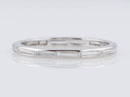 Sold To Gaelane Antique Wedding Band Art Deco 1 26cttw Art Deco Wedding Band Art Deco Wedding Rings Baguette Wedding Band