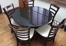 Limited time sale easy return. Granite Black With Gold Specks Top Dining Table Furniture Home Living Furniture Tables Sets On Carousell