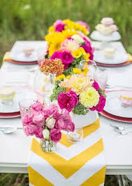 45 Awesome Colorful Wedding Table Settings Weddingomania Wedding Lemonade Stand Spring Wedding Tablescapes Wedding Table