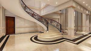 Stair Case Interior Design With Living Room 3d Model Stairway Design Spiral Stairs Design Spiral Stair Case