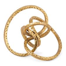 Merced Knot Decorative Object In 2020 Decorative Objects Gold Material Metal