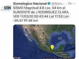 El movimiento, señalan, fue perceptible en oaxaca. Se Registra Temblor En La Madrugada En Veracruz Meganoticias