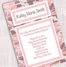 Pink Camo Baby Shower Invitations Baby Shower Invitations Pink Camo Baby Shower Invitations Camo Baby Shower Invitations