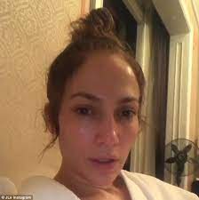 Jennifer lopez is serving up major vacation jealousy as she films her next movie, shotgun wedding, in the dominican republic. Jennifer Lopez 47 Goes Makeup Free On Instagram Daily Mail Online