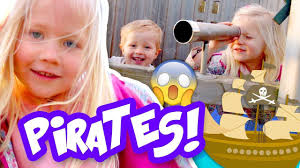 COME PLAY IN THE PARK WITH US! PIRATES ATTACK OUR SHIP IN THE OCEAN! (Play  pretend, of course!). LULA HAS A GIANT AWESOME CASTLE/FORT! SO COOL!, Video 