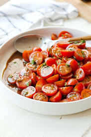 Cherry Tomato Salad Recipe In 2020 Cherry Tomato Salad Vegetarian Salad Recipes Tomato Salad Recipes