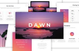 Dawn Free Google Slides Theme Google Slides Themes Google Slides Presentation Template Free