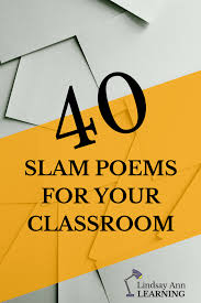40 Engaging Slam Poems For English Class Lindsay Ann Learning