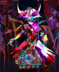 Horned Glitch Fairy By Varvara Koro Tyan Kozlovahaving Drawn The Image Of The Fairy She Decided To Study The Effect Of The Glitch And App Koro Artwork Glitch