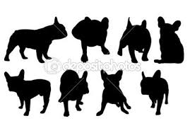 Black And White Frenchie Clipart Vector Silhouettes Of French Bulldogs French Bulldog Cartoon Bulldog Cartoon Bulldog