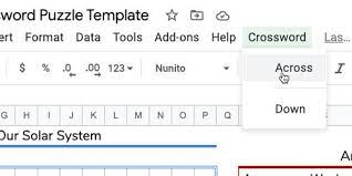 Crossword Puzzles With Google Sheets Digital Maestro Magazine