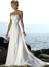 Wedding Dresses Hawaiin Theme Reception Dress Or Hawaiian Wedding Dresses Chiffon Wedding Dress Beach Wedding Dresses Strapless Empire Waist Wedding Dress