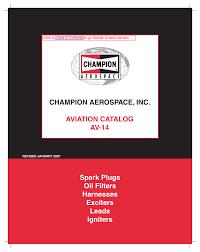 champion aerospace aviation catalog pdf manualzz com