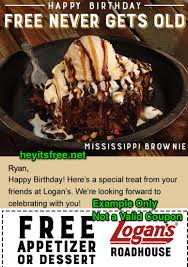 Texas roadhouse is an american chain restaurant that specializes in steaks around a western theme and is a subsidiary of texas roadhouse inc, which is headquartered in louisville, kentucky. Logan S Roadhouse Birthday Freebie Hey It S Free