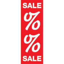 Women, men, kids and home. Deckenhanger Sale Mit Prozentzeichen
