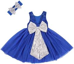Amazon Com Cilucu Flower Girl Dress Baby Toddlers Sequin Dress Tutu Kids Party Dres Blue Dresses For Kids Infant Flower Girl Dress Toddler Flower Girl Dresses