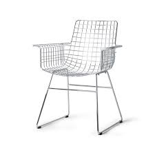 The eames wire chair comes with a wire base. Hkliving Metal Wire Chair With Armrest Chrome Living And Co