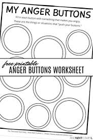 Free Printable Anger Buttons Worksheet Anger Management Activities For Kids Anger Management Activities Anger Management For Kids