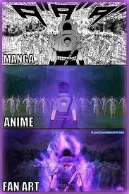 Manga Vs Anime Vs Fan Art Xd Manga Anime Manga Anime Funny