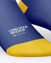 Download Two Socks Mockup In Apparel Mockups On Yellow Images Object Mockups