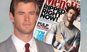 Chris Hemsworth doodles over brother Liam's Men's Health cover