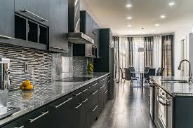 Image Result For Modern Black Kitchen Cabinets Marble Countertops Modern Black Kitchen Spacious Kitchens Kitchen