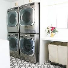 The main characteristic that makes the vinyl material the most suitable for the laundry room is its durability. New Now Lively Laundry Rooms