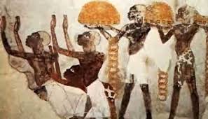 Egyptian Wall Painting Depicting Nubians Bringing Offerings Of Gold In Around 1850 Bc Ancient Nubia Ancient Kush Egypt