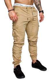 Commando Ankle Cuff Joggers Mens Pants Casual Casual Cargo Pants Mens Trousers Casual
